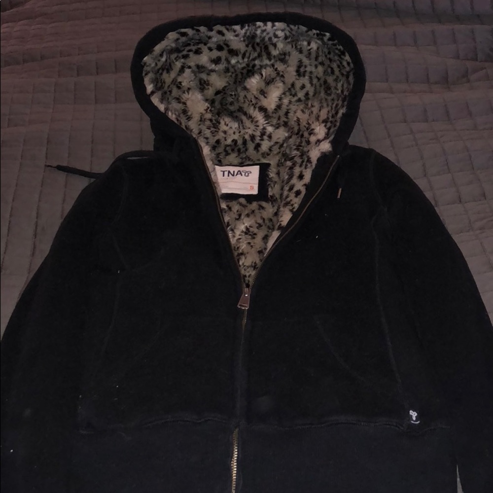 leopard interior hoody!